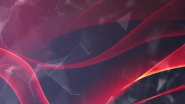 Soyut dijital teknoloji pleksus parçacıkları