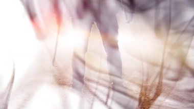 Koyu duman ile Ürpertici Halloween arka plan