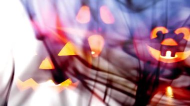 Koyu duman ile Ürpertici Halloween arka plan