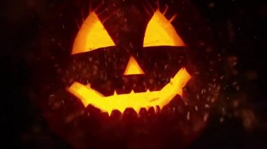 Ürpertici Halloween kabak fener arka plan