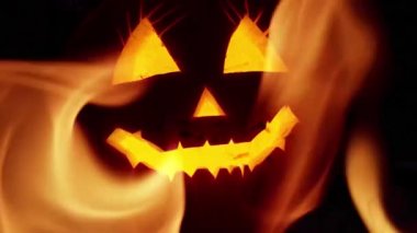 Ürpertici Halloween kabak fener arka plan
