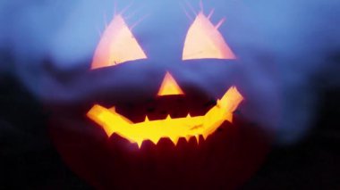 Ürpertici Halloween kabak fener arka plan
