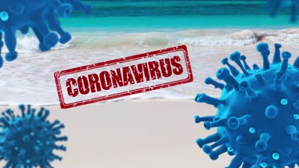 Liburan Musim Panas Dibatalkan Karena Konsep Coronavirus — Stok Video