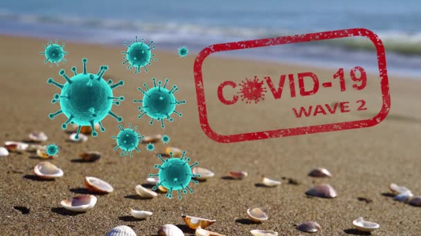 Koronavírus Koncepció Miatt Elmaradt Nyári Vakáció — Stock videók