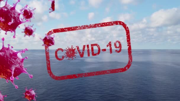 Vacances Été Annulées Raison Concept Coronavirus — Video