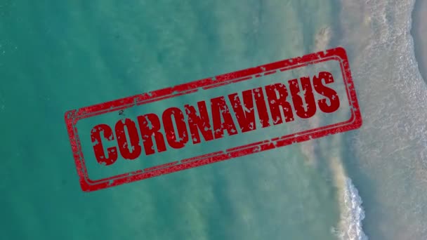 Sommerurlaub Wegen Coronavirus Konzept Abgesagt — Stockvideo