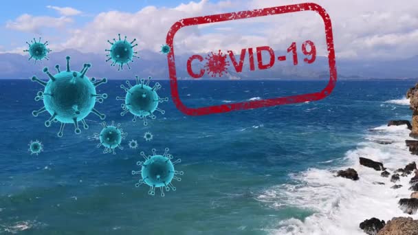 Férias Verão Canceladas Devido Conceito Coronavírus — Vídeo de Stock