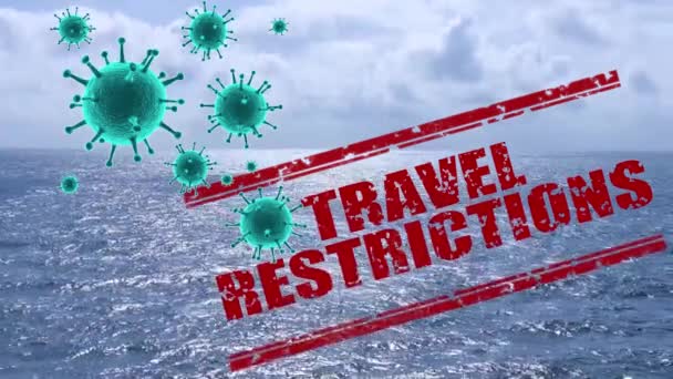 コロナウイルスの概念による夏休みのキャンセル — ストック動画