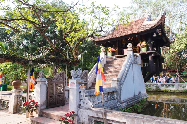 Hanoi Vietnam Abril 2018 One Pillar Pagoda Budista Histórico Foi — Fotografia de Stock