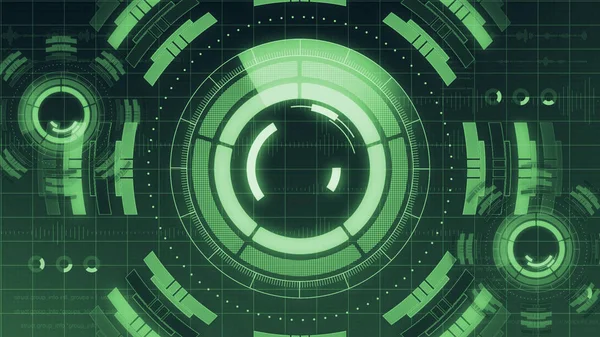 Fütüristik dijital Hud teknoloji Kullanıcı arabirimi, çeşitli teknoloji öğeleri iletişim iş yenilik kavramı ile Radar ekranı