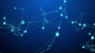 Ağ bağlantı kavramı yaratıcı hareket grafik arka plan ile çalıştıran kesmek şifre