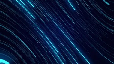 mavi neon ışığı soyut görsel geometri hareketli grafik teknolojisi dijital konsept