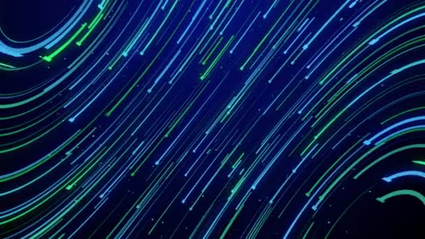 Високошвидкісна Лінія Абстрактних Технологій Фону Цифрового Волокна Хай Тек Концепція — стокове відео