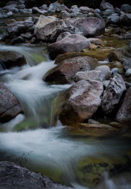 Slovak Tatras soğuk dere Şelaleler.