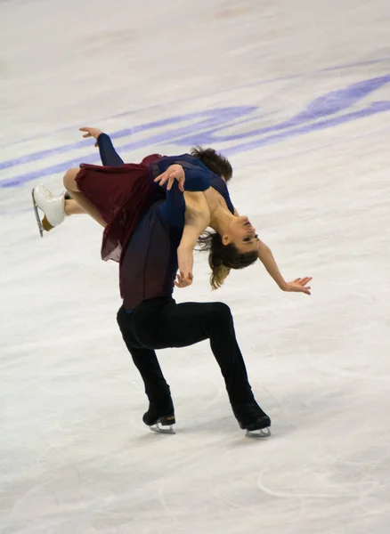 Avrupa Artistik Patinaj Şampiyonası Dans Eden Çiftler — Stok fotoğraf