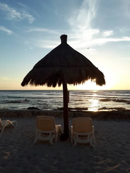 Meksyk Akumal 2018 Rok Plaża Luksusowym Kurorcie Bahia Principal Meksyku — Zdjęcie stockowe
