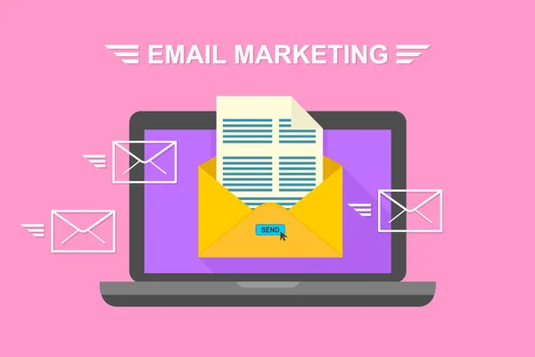 Correo Electrónico Email Marketing — Archivo Imágenes Vectoriales