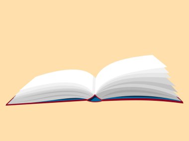 Kitap. Açık kitap. Ders kitabı. Hisse senedi vektör çizim.