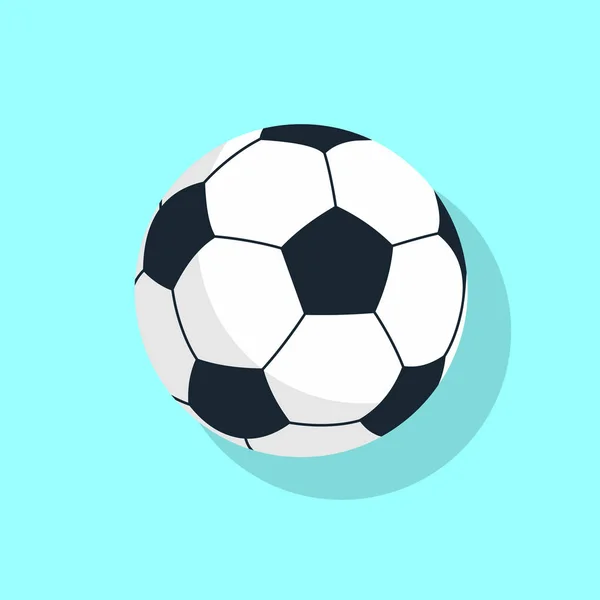 Ball. Fußball. Sportgeräte. Vektoraktiendarstellung — Stockvektor