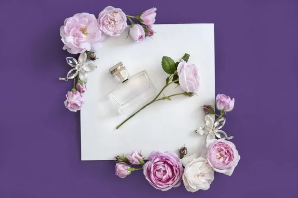 Női Parfüm Virágos Illat Üveg — Stock Fotó