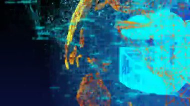 Bilgisayar oluşturulan, 5g bağlantı teknolojisi animasyon