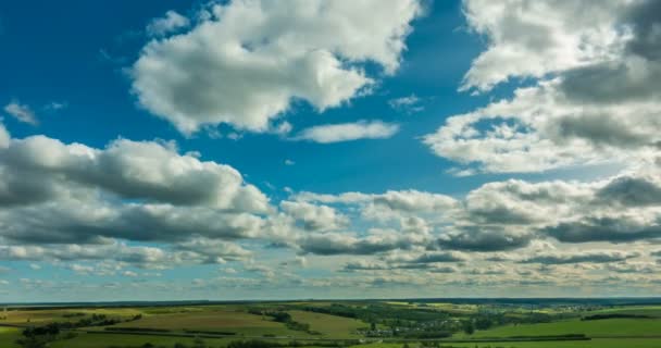 Beautiful time lapse over a keen summer landscape — Stock Video