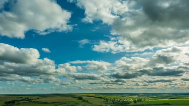 Beau laps de temps sur une boucle vidéo paysage été vif — Video