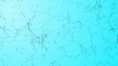 Soyut düzensizce hareket çizgileri ve noktaları, alfa kanal arka plan hareketli