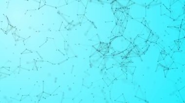 Soyut düzensizce hareket çizgileri ve noktaları, alfa kanal arka plan hareketli