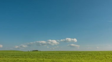 Güzel zaman atlamalı bir keskin yaz manzara, video döngü üzerinde