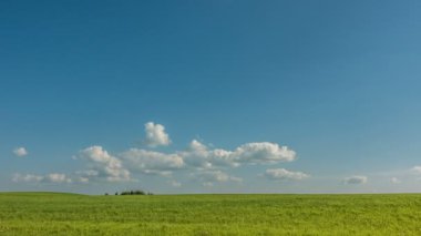 Güzel zaman atlamalı bir keskin yaz peyzaj üzerinde