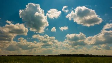 Güzel zaman atlamalı bir keskin yaz peyzaj üzerinde