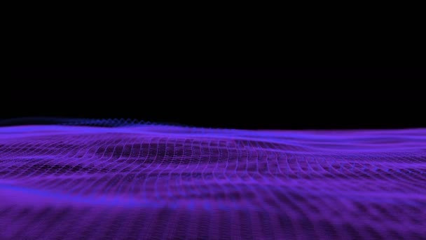 抽象波浪三维动画, 抽象背景 — 图库视频影像