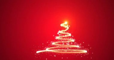 Düşen kar taneleri, alfa kanalı Fireworks'ten ile stilize Noel ağacı