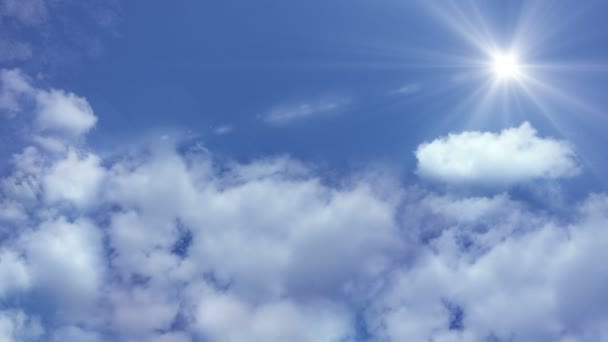 Létání v oblacích, pohyb kamery skrz mraky — Stock video