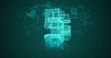 rotateing toprak, web teknoloji background.4k simgesiyle 5g