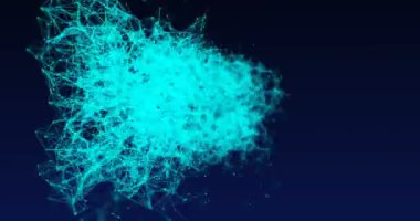 Bilgisayar oluşturulan, LTE bağlantı teknolojisi animasyon, alfa kanal