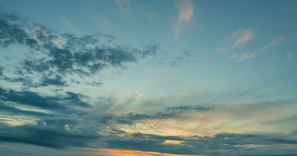 Hermosa tarde puesta del sol Time Lapse, bucle de vídeo — Vídeo de stock