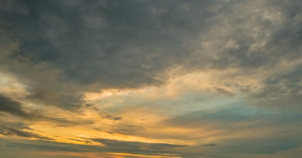 Mooie avond zonsondergang time lapse — Stockvideo