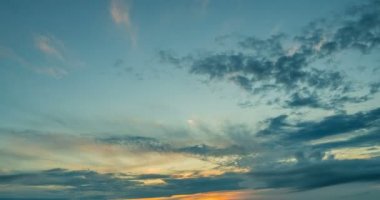 Güzel akşam günbatımı zaman atlama, video döngü