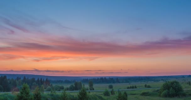 Dawn time lapse sur un beau paysage — Video