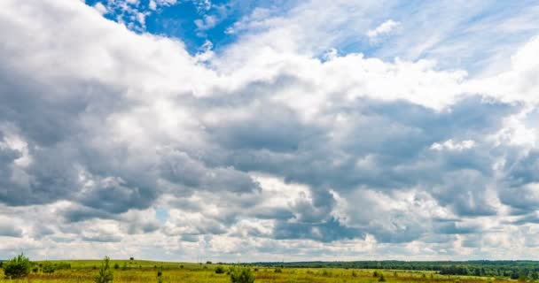 Grumlig tidsfördröjning Cumulus moln böljor tidsfördröjning, videoslinga — Stockvideo
