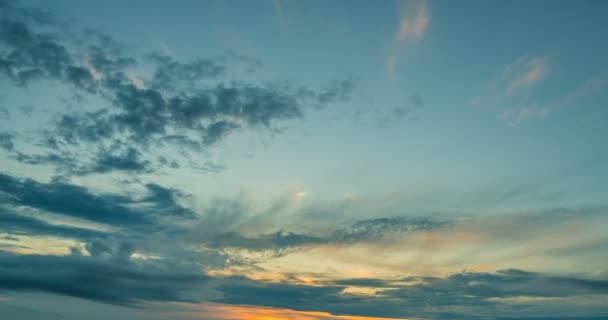 Прекрасний вечірній час заходу сонця Лапсе — стокове відео