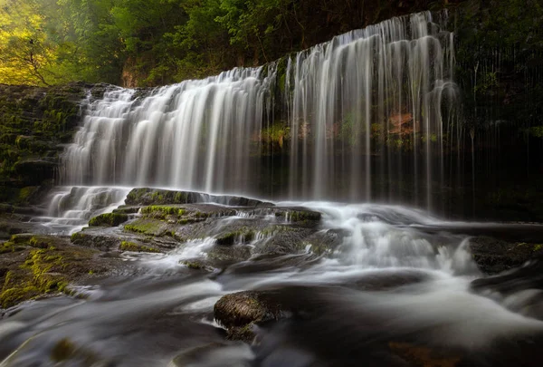 Sgwd Isaf Clun Gwyn Fallsthe Oberteil Sgwd Clun Gwyn Der — Stockfoto