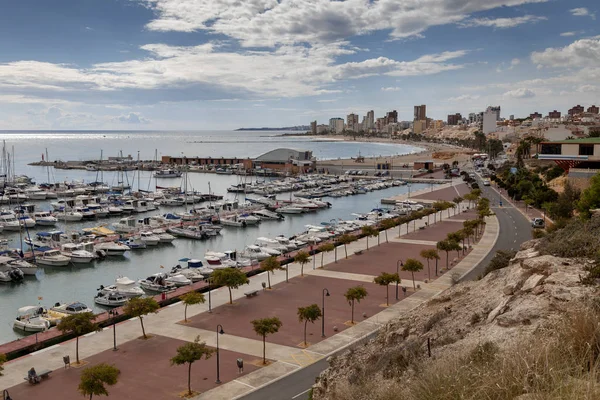 Redakční Campello Španělsko Října 2018 Pobřeží Campello Město Španělské Costa — Stock fotografie