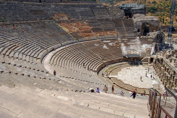 Ephesus Redakcyjny Turcja Sierpnia 2012 Wielki Teatr Efezie Anatolii Obecnie — Zdjęcie stockowe