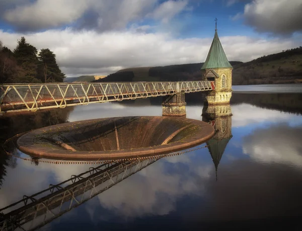 Pontsticill Stausee Fluss Taf Fechan Teilweise Der Grafschaft Pulver Und — Stockfoto