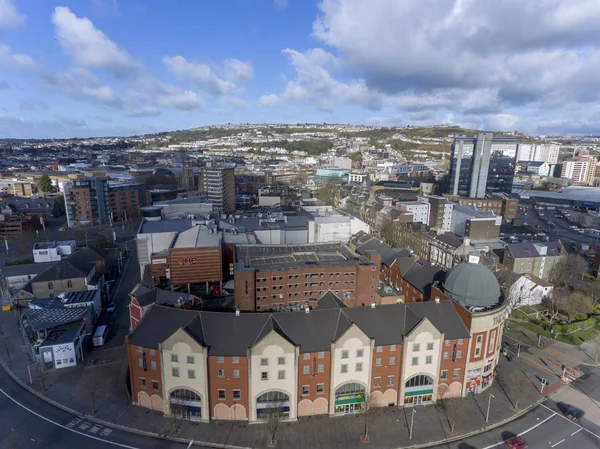 Editorial Swansea Reino Unido Março 2019 Lado Sul Inferior Cidade — Fotografia de Stock