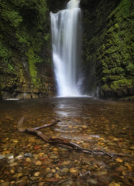 Sgwd Einion Gamgelegen Langs Rivier Boven Sgwd Gwladus Falls Sgwd — Stockfoto