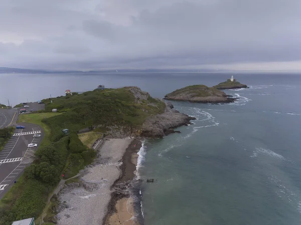 Editorial Swansea June 2019 Aerial View Award Winning Bracelet Bay — Stock Photo, Image